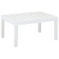 vidaXL Gartentisch Weiß 78x55x38 cm Kunststoff vidaXL Gartentisch Weiß 78x55x38 cm Kunststoff