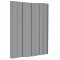 vidaXL Dachpaneele 12 Stk. Verzinkter Stahl Grau 60x45 cm