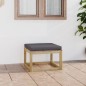 Gartenhocker mit Kissen Grün Imprägniertes Kiefernholz Gartenhocker mit Kissen Grün Imprägniertes Kiefernholz
