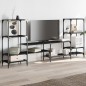 vidaXL TV-Schrank Schwarz 206,5x28,5x95 cm Holzwerkstoff vidaXL TV-Schrank Schwarz 206,5x28,5x95 cm Holzwerkstoff