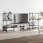 vidaXL TV-Schrank Schwarz 206,5x28,5x95 cm Holzwerkstoff vidaXL TV-Schrank Schwarz 206,5x28,5x95 cm Holzwerkstoff