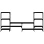 vidaXL TV-Schrank Schwarz 206,5x28,5x95 cm Holzwerkstoff vidaXL TV-Schrank Schwarz 206,5x28,5x95 cm Holzwerkstoff