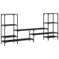 vidaXL TV-Schrank Schwarz 206,5x28,5x95 cm Holzwerkstoff vidaXL TV-Schrank Schwarz 206,5x28,5x95 cm Holzwerkstoff