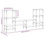 vidaXL TV-Schrank Schwarz 206,5x28,5x95 cm Holzwerkstoff vidaXL TV-Schrank Schwarz 206,5x28,5x95 cm Holzwerkstoff