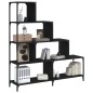 vidaXL Bücherregal 4 Etagen Schwarz 139x33,5x149 cm Holzwerkstoff vidaXL Bücherregal 4 Etagen Schwarz 139x33,5x149 cm Holzwerkstoff