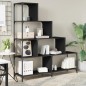 vidaXL Bücherregal 4 Etagen Schwarz 139x33,5x149 cm Holzwerkstoff vidaXL Bücherregal 4 Etagen Schwarz 139x33,5x149 cm Holzwerkstoff