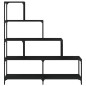 vidaXL Bücherregal 4 Etagen Schwarz 139x33,5x149 cm Holzwerkstoff vidaXL Bücherregal 4 Etagen Schwarz 139x33,5x149 cm Holzwerkstoff