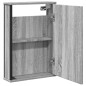 vidaXL Bad-Spiegelschrank Grau Sonoma 42x12x60 cm Holzwerkstoff vidaXL Bad-Spiegelschrank Grau Sonoma 42x12x60 cm Holzwerkstoff