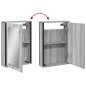 vidaXL Bad-Spiegelschrank Grau Sonoma 42x12x60 cm Holzwerkstoff vidaXL Bad-Spiegelschrank Grau Sonoma 42x12x60 cm Holzwerkstoff