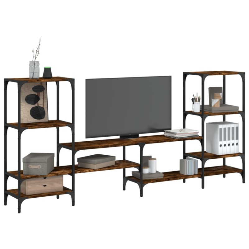 vidaXL TV-Schrank Räuchereiche 206,5x28,5x95 cm Holzwerkstoff vidaXL TV-Schrank Räuchereiche 206,5x28,5x95 cm Holzwerkstoff