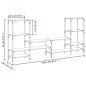 vidaXL TV-Schrank Räuchereiche 206,5x28,5x95 cm Holzwerkstoff vidaXL TV-Schrank Räuchereiche 206,5x28,5x95 cm Holzwerkstoff