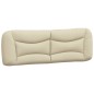 vidaXL Bettgestell mit Kopfteil Creme 160x200 cm Stoff vidaXL Bettgestell mit Kopfteil Creme 160x200 cm Stoff