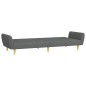 vidaXL Schlafsofa 2-Sitzer mit Fußhocker Dunkelgrau Stoff vidaXL Schlafsofa 2-Sitzer mit Fußhocker Dunkelgrau Stoff