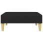 vidaXL Schlafsofa 2-Sitzer mit Fußhocker Schwarz Stoff vidaXL Schlafsofa 2-Sitzer mit Fußhocker Schwarz Stoff