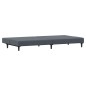 vidaXL Schlafsofa 2-Sitzer mit Fußhocker Dunkelgrau Samt vidaXL Schlafsofa 2-Sitzer mit Fußhocker Dunkelgrau Samt