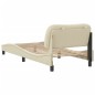 vidaXL Bettgestell mit Kopfteil Creme 80x200 cm Stoff vidaXL Bettgestell mit Kopfteil Creme 80x200 cm Stoff