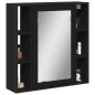 vidaXL Bad-Spiegelschrank Schwarz 60x16x60 cm Holzwerkstoff vidaXL Bad-Spiegelschrank Schwarz 60x16x60 cm Holzwerkstoff