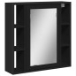 vidaXL Bad-Spiegelschrank Schwarz 60x16x60 cm Holzwerkstoff vidaXL Bad-Spiegelschrank Schwarz 60x16x60 cm Holzwerkstoff
