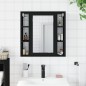 vidaXL Bad-Spiegelschrank Schwarz 60x16x60 cm Holzwerkstoff vidaXL Bad-Spiegelschrank Schwarz 60x16x60 cm Holzwerkstoff
