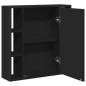 vidaXL Bad-Spiegelschrank Schwarz 60x16x60 cm Holzwerkstoff vidaXL Bad-Spiegelschrank Schwarz 60x16x60 cm Holzwerkstoff