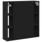 vidaXL Bad-Spiegelschrank Schwarz 60x16x60 cm Holzwerkstoff vidaXL Bad-Spiegelschrank Schwarz 60x16x60 cm Holzwerkstoff
