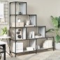 vidaXL Bücherregal 4 Etagen Grau Sonoma 139x33,5x149 cm Holzwerkstoff vidaXL Bücherregal 4 Etagen Grau Sonoma 139x33,5x149 cm Holzwerkstoff