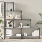 vidaXL Bücherregal 4 Etagen Grau Sonoma 139x33,5x149 cm Holzwerkstoff vidaXL Bücherregal 4 Etagen Grau Sonoma 139x33,5x149 cm Holzwerkstoff