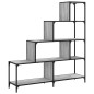 vidaXL Bücherregal 4 Etagen Grau Sonoma 139x33,5x149 cm Holzwerkstoff vidaXL Bücherregal 4 Etagen Grau Sonoma 139x33,5x149 cm Holzwerkstoff