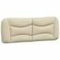 vidaXL Bettgestell mit Kopfteil Creme 120x200 cm Stoff vidaXL Bettgestell mit Kopfteil Creme 120x200 cm Stoff