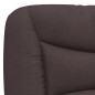 vidaXL Bettgestell mit Kopfteil Dunkelbraun 160x200 cm Stoff vidaXL Bettgestell mit Kopfteil Dunkelbraun 160x200 cm Stoff