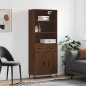 Highboard Braun Eichen-Optik 69,5x34x180 cm Holzwerkstoff Highboard Braun Eichen-Optik 69,5x34x180 cm Holzwerkstoff