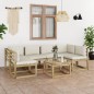 7-tlg. Garten-Lounge-Set mit Kissen Imprägniertes Kiefernholz 7-tlg. Garten-Lounge-Set mit Kissen Imprägniertes Kiefernholz