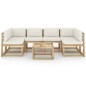 7-tlg. Garten-Lounge-Set mit Kissen Imprägniertes Kiefernholz 7-tlg. Garten-Lounge-Set mit Kissen Imprägniertes Kiefernholz