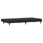 vidaXL Schlafsofa 2-Sitzer mit Fußhocker Schwarz Samt vidaXL Schlafsofa 2-Sitzer mit Fußhocker Schwarz Samt