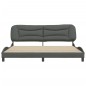 vidaXL Bettgestell mit Kopfteil Dunkelgrau 200x200 cm Stoff vidaXL Bettgestell mit Kopfteil Dunkelgrau 200x200 cm Stoff