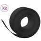 vidaXL Rasenkanten 2 Stk. Schwarz 10 m 20 cm Polyethylen vidaXL Rasenkanten 2 Stk. Schwarz 10 m 20 cm Polyethylen