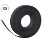 vidaXL Rasenkanten 5 Stk. Schwarz 10 m 10 cm Polyethylen vidaXL Rasenkanten 5 Stk. Schwarz 10 m 10 cm Polyethylen