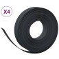 vidaXL Rasenkanten 4 Stk. Schwarz 10 m 10 cm Polyethylen vidaXL Rasenkanten 4 Stk. Schwarz 10 m 10 cm Polyethylen