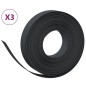 vidaXL Rasenkanten 3 Stk. Schwarz 10 m 10 cm Polyethylen vidaXL Rasenkanten 3 Stk. Schwarz 10 m 10 cm Polyethylen