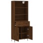 Highboard Braun Eichen-Optik 69,5x34x180 cm Holzwerkstoff Highboard Braun Eichen-Optik 69,5x34x180 cm Holzwerkstoff