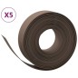 vidaXL Rasenkanten 5 Stk. Braun 10 m 15 cm Polyethylen vidaXL Rasenkanten 5 Stk. Braun 10 m 15 cm Polyethylen