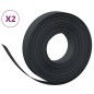 vidaXL Rasenkanten 2 Stk. Schwarz 10 m 10 cm Polyethylen vidaXL Rasenkanten 2 Stk. Schwarz 10 m 10 cm Polyethylen