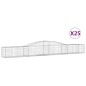 vidaXL Gabionen mit Hochbogen 25 Stk. 400x50x40/60cm Verzinktes Eisen vidaXL Gabionen mit Hochbogen 25 Stk. 400x50x40/60cm Verzinktes Eisen