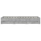 vidaXL Bettgestell mit Schubladen Betongrau 90x200 cm Holzwerkstoff vidaXL Bettgestell mit Schubladen Betongrau 90x200 cm Holzwerkstoff