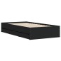 vidaXL Bettgestell mit Schubladen Schwarz 90x200 cm Holzwerkstoff vidaXL Bettgestell mit Schubladen Schwarz 90x200 cm Holzwerkstoff