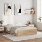 vidaXL Bettgestell mit Schubladen Sonoma-Eiche 135x190cm Holzwerkstoff vidaXL Bettgestell mit Schubladen Sonoma-Eiche 135x190cm Holzwerkstoff