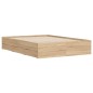 vidaXL Bettgestell mit Schubladen Sonoma-Eiche 135x190cm Holzwerkstoff vidaXL Bettgestell mit Schubladen Sonoma-Eiche 135x190cm Holzwerkstoff