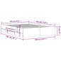 vidaXL Bettgestell mit Schubladen Räuchereiche 135x190cm Holzwerkstoff vidaXL Bettgestell mit Schubladen Räuchereiche 135x190cm Holzwerkstoff