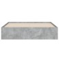 vidaXL Bettgestell mit Schubladen Betongrau 140x200 cm Holzwerkstoff vidaXL Bettgestell mit Schubladen Betongrau 140x200 cm Holzwerkstoff