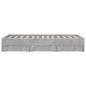 vidaXL Bettgestell mit Schubladen Betongrau 140x200 cm Holzwerkstoff vidaXL Bettgestell mit Schubladen Betongrau 140x200 cm Holzwerkstoff